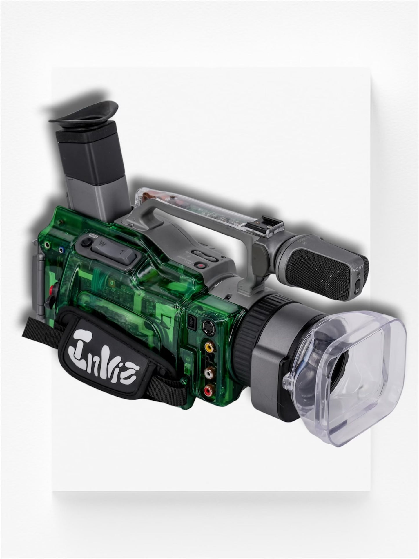 Matrix Green Clear Side Panel for Sony Handycam VX1000 Dv Camcorder par Invizworldwide